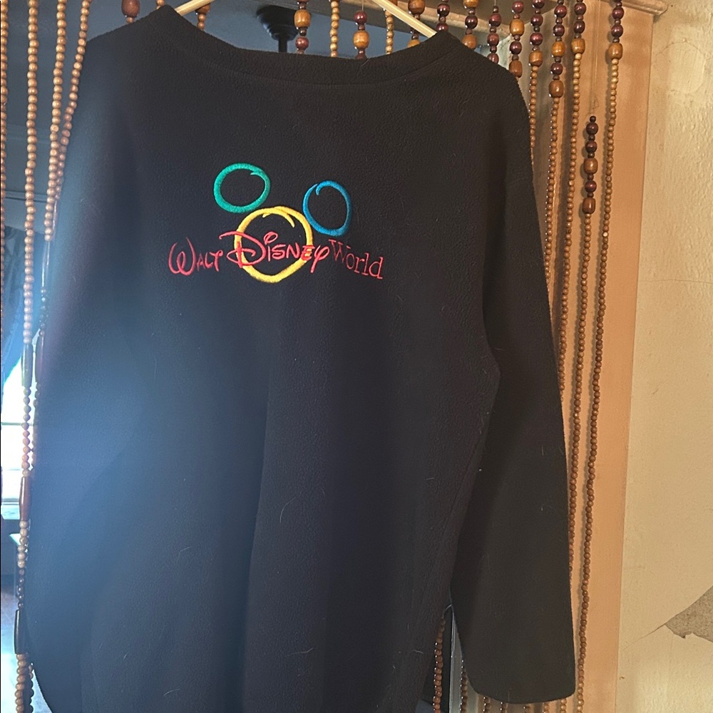 Disney Black Sweater with Colorful Logo